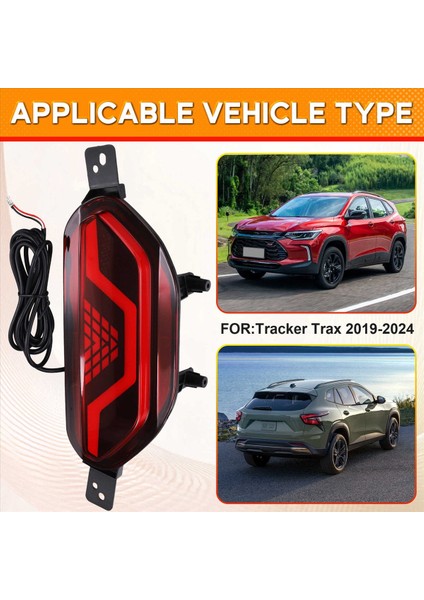 Chevrolet Tracker Trax 2019-2024 Için Araç Arka Tampon Reflektör Fren Lambası LED Uyarı Sis Lambası Sürüş Lambası (Yurt Dışından) fırsatları