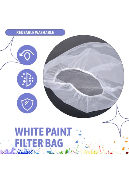 25 Adet 5 Galonluk Elastik Üst Boya Süzgeç Torbası Beyaz Ince Örgü Torba Hidroponik Boyama Bahçecilik Için Boya Filtre Torbası (Yurt Dışından) indirimleri