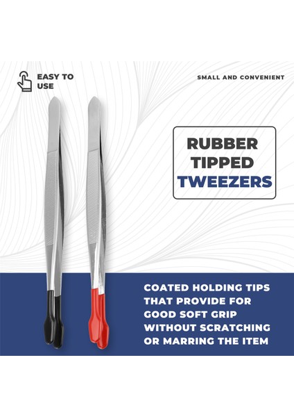 Adet Kauçuk Uçlu Cımbız, Yumuşak Uçlu Cımbız, Pvc Kaplamalı Yumuşak Düz Uçlu Laboratuvar Endüstriyel Hobi El Sanatları Cımbızı Aletleri (Yurt Dışından) fırsatları