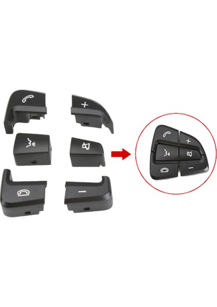 Mercedes Benz Glc C Sınıfı W253 W205 2015-2021 Sağ Için Çok Fonksiyonlu Direksiyon Simidi Düğmesi (Yurt Dışından) fiyatları