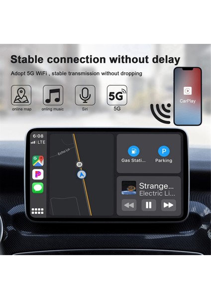 Kablosuz Carplay Adaptörü Carplay Kablosuz Adaptörü Kabloluyu Kablosuza Dönüştürün 2024 Tak ve Çalıştır Yükseltmesi (Yurt Dışından) indirimleri