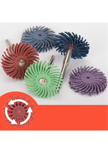 76 Adet Radyal Kıl Disk Seti Aşındırıcı Fırça 1/8 Inç 3/2,35 mm Döner Alet Aksesuarları Için Detay Parlatma Tekerleği (Yurt Dışından) modelleri