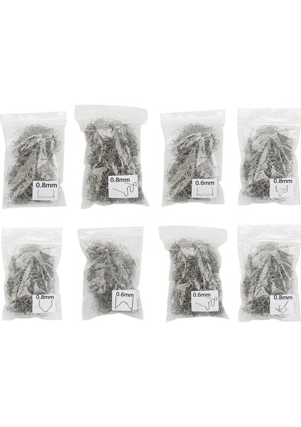 800 Adet Otomotiv Plastik Onarım Standardı Önceden Kesilmiş Dalga Zımbaları Tampon Gövde Onarımları Makine Kaynaklı Sıcak Zımba (Yurt Dışından)