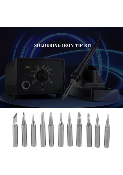 Hakko Lehimleme Istasyonu Aleti 900M 936 937 907 Için 11 Parça Lehimleme Demiri Uç Seti 900M-T (Yurt Dışından) fiyatları
