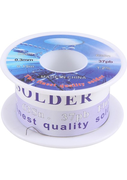 Katı Lehim 0,3 mm Çaplı Akı Çekirdekli %63 Kalay %37 Kurşun Uzun Tel Makarası (Yurt Dışından) fiyatları