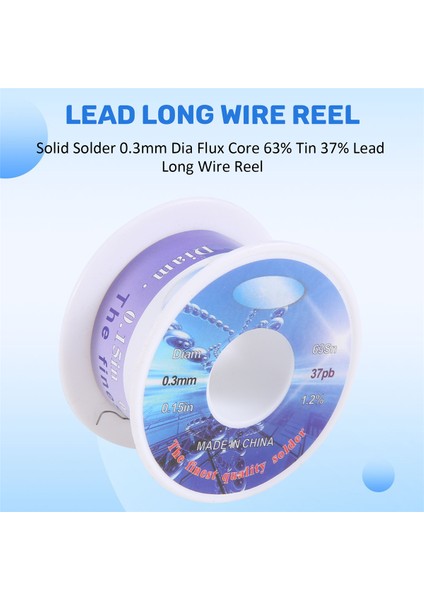 Katı Lehim 0,3 mm Çaplı Akı Çekirdekli %63 Kalay %37 Kurşun Uzun Tel Makarası (Yurt Dışından) fırsatları