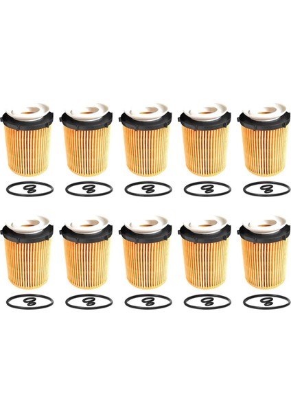 Mercedes Benz E-Class W212 A207 C207 S212 2013-2019 Için 10 Adet Motor Yağı Filtre Elemanı A2701800109 2701800009 (Yurt Dışından)