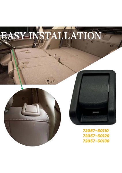 Toyota 4runner Land Cruiser Prado Lexus GX460 2009-2019 Için Arka Koltuk Kolu Kontrol Kolu Mandalı 72057-60130 72057-60120 (Yurt Dışından) modelleri
