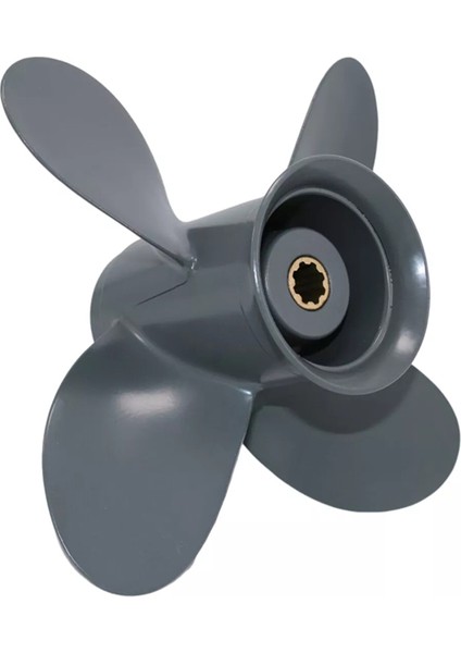 Honda Alüminyum 8HP-20HP 8 Diş 4 Kanatlı Tekne Dıştan Takma Pervanesi 9 1/4X11 58134-ZV4-011AH (Yurt Dışından)