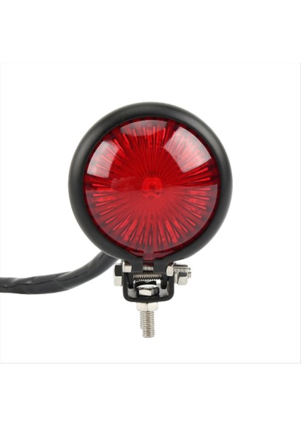 Harley Yamaha Honda Retro Fren Lambası Için 12V LED Arka Stop Lambası Kırmızı Lens (Yurt Dışından)