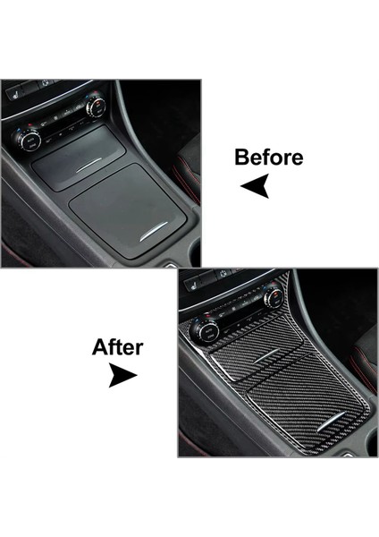 Mercedes-Benz Gla X156 Cla C177 Için Karbon Fiber Orta Konsol Orta Saklama Kutusu Dekorasyon Çıkartması (Yurt Dışından) fiyatları