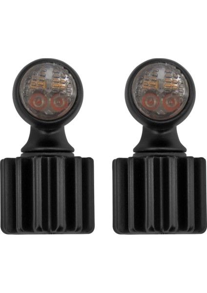 Harley Siyah Için Motosiklet Dönüş Sinyalleri Mini Sinyal Lambaları LED (Yurt Dışından)