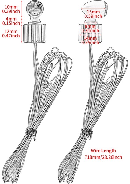 Harley Siyah Için Motosiklet Dönüş Sinyalleri Mini Sinyal Lambaları LED (Yurt Dışından) fiyatları