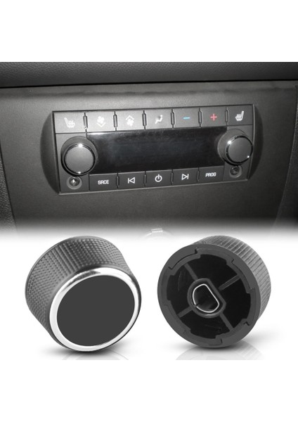 Parçalı Arka Radyo Ses Seviyesi Kontrol Düğmesi Kadranı Tuner 07-13 Chevy Tahoe Chevrolet Silverado Gmc Acadia Sierra Denali Yukon Gm 22912547 Radyo Tamir Takımı (Yurt Dışından)