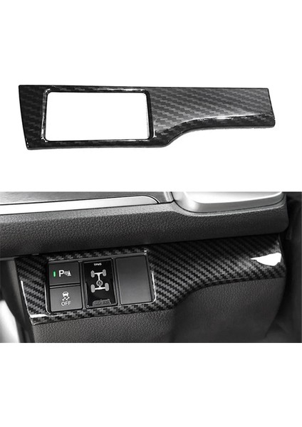Honda Civic 10.x 2016, 2017, 2018, 2019, 2020, 2021 Lhd Için Karbon Fiber Abs Stil Far Anahtarı Düğmesi Kapağı Döşemesi (Yurt Dışından) modelleri