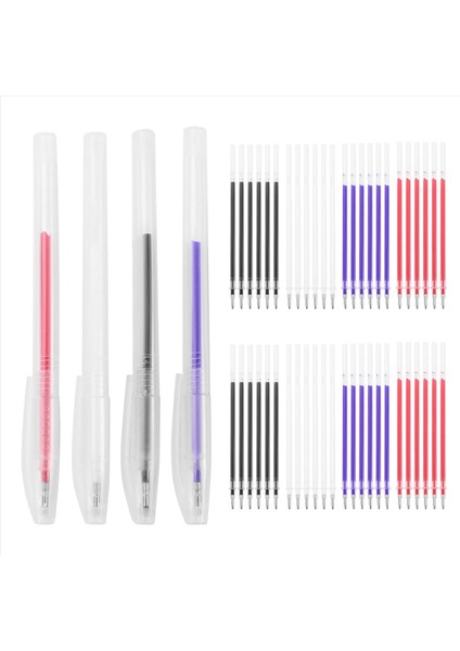 Adet Isı Kumaşı Isı Silme Kalemi ve 48 Yedek Kapitone Dikiş Kalemi (Yurt Dışından)