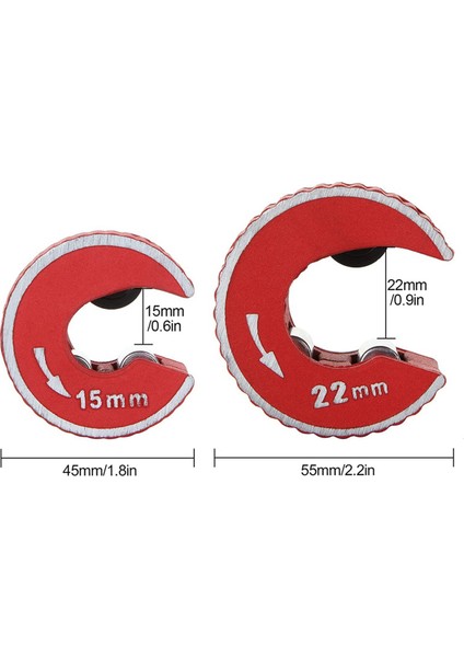 2 Adet 15 mm ve 22 mm Bakır Boru Kesici Mini Otomatik Boru Dilimleme Aleti Bakır Alüminyum Boruları Kesmek Için Çinko Alaşımlı Boru Kesici (Yurt Dışından) indirimleri