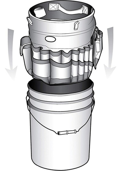 Kova Saklama Çantası, Fileli Araba Yıkama Kovası Taşıyıcısı, Arabalar Için 5 Galonluk Temizlik Kovası, Bahçe ve Balıkçılık Aleti (Yurt Dışından) indirimleri
