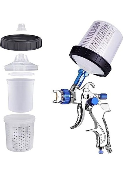 Hvlp Boya Tabancaları Için Tek Kullanımlık Boya Tabancası Kapları, Araba Astarı, Üst Kat, Baz Kat Jel Kat Için Otomotiv Boya Tabancası Seti (Yurt Dışından) fiyatları