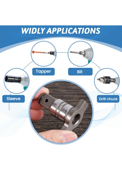 18V Elektrikli Fırçasız Darbeli Anahtar Şaft Aksesuarları Çift Amaçlı Akülü Anahtar Parçası Elektrikli Matkap Aleti Aksesuarı (Yurt Dışından) indirimleri