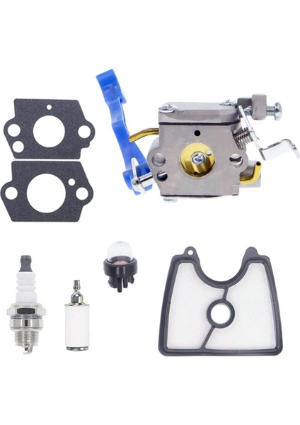 Husqvarna 125B, 125BX, 125BVX C1Q-W37 Için 590460102 Karbüratör, 545112101 Hava Filtresi, 581798001 Yakıt Hattı Kiti, 545081811 (Yurt Dışından)