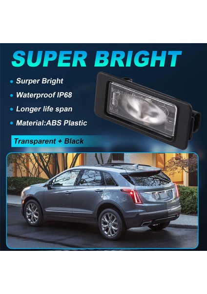 Cadillac Için 2 Adet Araç Plaka Lambası (Yurt Dışından) fırsatları