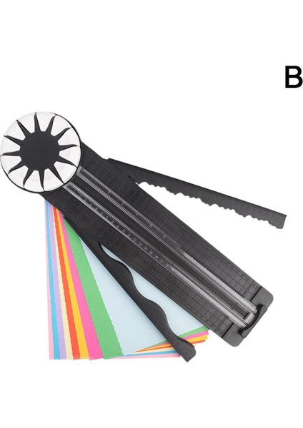 12'si 1 Arada Döner Kağıt Kesici, 12 360° Dönen Kesme Kafası, Kendin Yap Düz Çizgi El Kağıt Kesme Aleti (Yurt Dışından) fiyatları