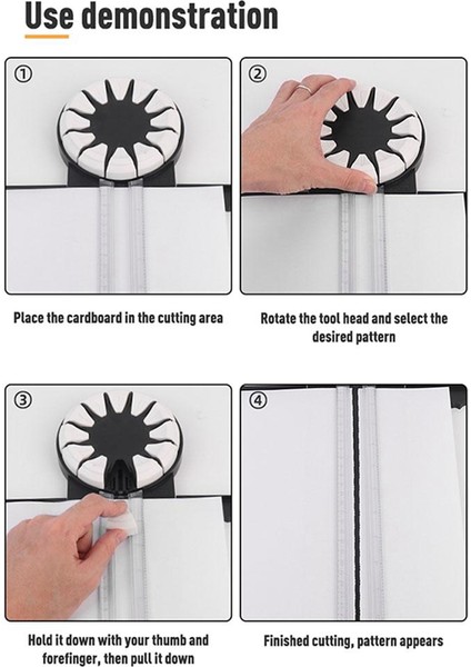 12'si 1 Arada Döner Kağıt Kesici, 12 360° Dönen Kesme Kafası, Kendin Yap Düz Çizgi El Kağıt Kesme Aleti (Yurt Dışından) fırsatları