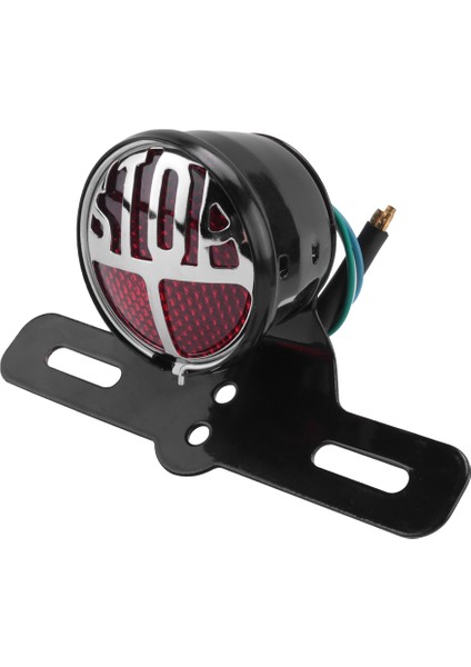 Motosiklet Retro Arka Lambası Miller Stop Lambası Plaka Arka Lambası Braketi Chopper Fren Stop Lambası (Yurt Dışından) fiyatları