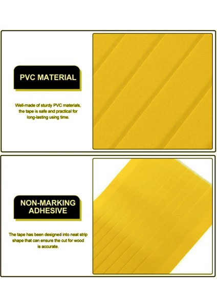 20 Adet Sıfır Alanlı Ağaç Işleme Bandı Gönye Testere Bandı Gönye Testere Masa Testeresi Pvc Yapışkan Şeritler Ahşap Kesme Konumlandırma (Yurt Dışından) fırsatları