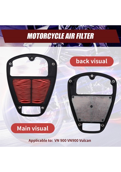 Kawasaki Vn 900 VN900 Vulcan 2006-2020 Için Motosiklet Hava Temizleme Filtre Elemanları (Yurt Dışından) fırsatları