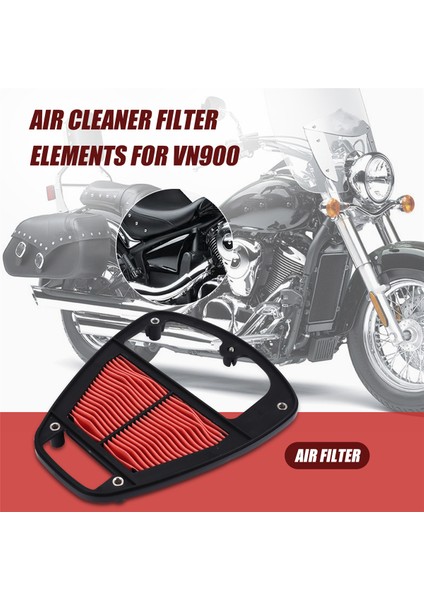 Kawasaki Vn 900 VN900 Vulcan 2006-2020 Için Motosiklet Hava Temizleme Filtre Elemanları (Yurt Dışından) indirimleri