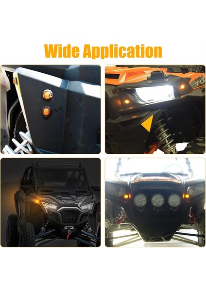 Polaris Için Amber LED Geniş Sinyalli Evrensel Utv Dönüş Sinyali Kiti (Yurt Dışından) fırsatları