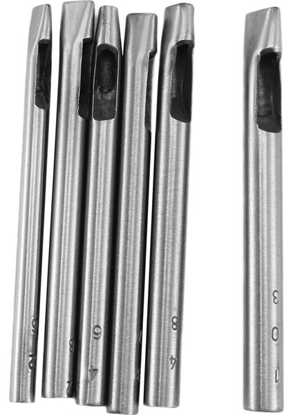 Deri Için 6 Boyutta Oval Delgeç 6MM-10MM Içi Boş Deri Işleme El Delme Alet Seti Deri Işleme Için (Yurt Dışından) fiyatları