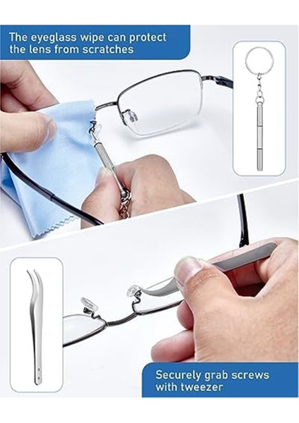 Gözlük Burun Pedleri, 12 Çift Burun Pedli Yumuşak Silikon Gözlük Burun Pedi Tamir Takımı, 24 Üniversal Vida (Yurt Dışından) fırsatları