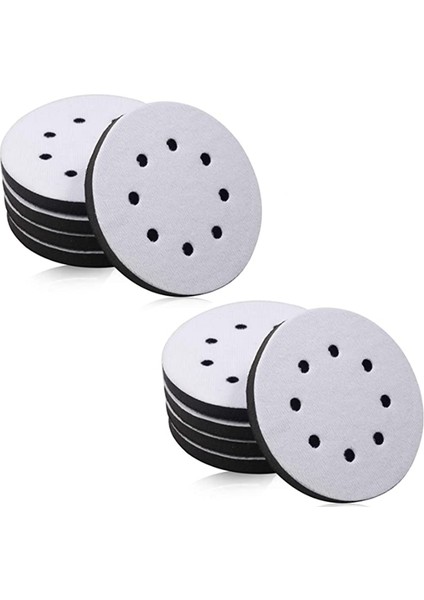 10'lu Paket Yumuşak Yoğunluklu Arayüz Pedleri 5 Inç 8 Delikli Cırt Cırtlı Sünger Yastık Tampon Destek Pedi Köpük Arayüz Pedleri (Yurt Dışından)