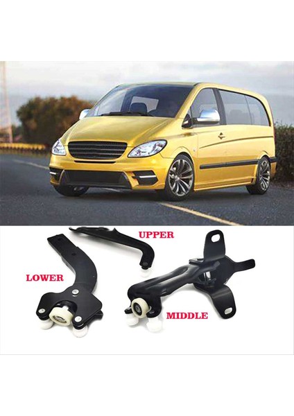 Mercedes-Benz Viano W639 Vito W639 Için Sürgülü Kapı Rayı Üst Orta Alt Set 6397601747 6397601547 6397601347 (Yurt Dışından) fiyatları