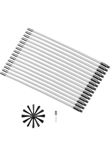 17 Parça Baca Fırçası Seti Ev Endüstriyel Baca Kazan Fırçası Kurutma Makinesi Temizleme Aracı Şömine Temizleme Kiti (Yurt Dışından) fiyatları