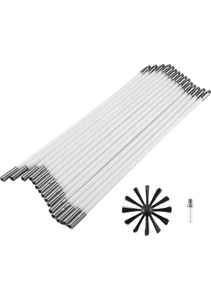 17 Parça Baca Fırçası Seti Ev Endüstriyel Baca Kazan Fırçası Kurutma Makinesi Temizleme Aracı Şömine Temizleme Kiti (Yurt Dışından) modelleri