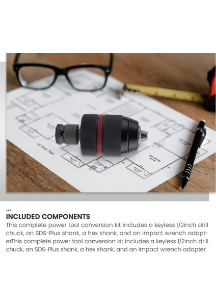 1,5-13 mm Anahtarsız Matkap Mandren 1/2 INÇ-20UNF Sds-Plus Şaftlı 1/4 Inç Altıgen Şaftlı 1/2 Inç Soket Kare Anahtar Adaptörü (Yurt Dışından) indirimleri