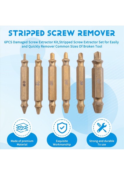 Parça Hasarlı Vida Çıkarma Seti, Soyulmuş Vida Çıkarma Seti (Yurt Dışından) fırsatları