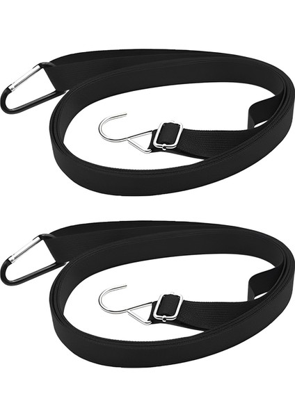 2 Adet Naylon Araba Örtüsü Rüzgar Geçirmez Kayış Ayarlanabilir Araba Örtüsü Güvenli Koruyucu Ip (Yurt Dışından)