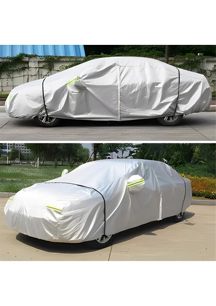 2 Adet Naylon Araba Örtüsü Rüzgar Geçirmez Kayış Ayarlanabilir Araba Örtüsü Güvenli Koruyucu Ip (Yurt Dışından) modelleri