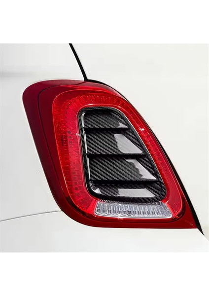 Fiat 500 Abarth 595 695 2017-2023 Araç Arka Stop Lambası Kapağı Için Gerçek Kuru Karbon Fiber Çıkartma (Yurt Dışından) modelleri