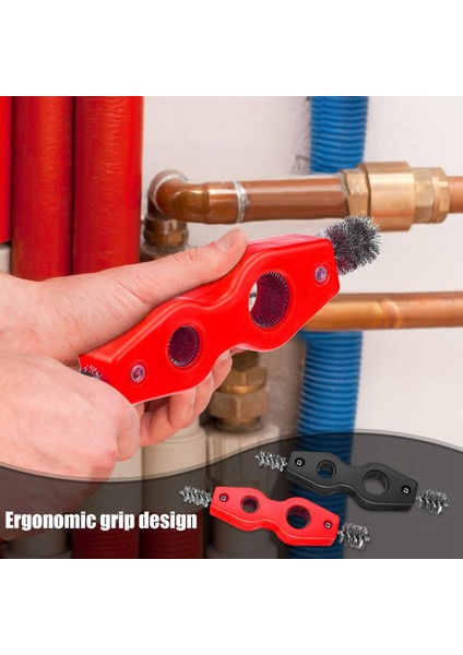 4 Parça Bakır Boru Temizleyici Bakır Boru Fırçası Boru Fırçası Iç ve Dış Diş Temizleyici Tesisatçı Fırça Temizleyici (Yurt Dışından) fırsatları