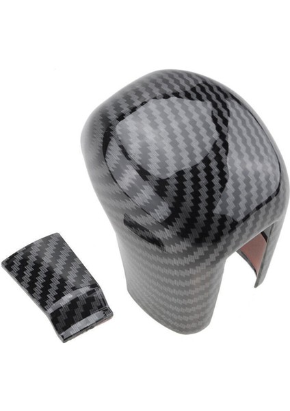 Honda Civic 2016-2021 Için Karbon Fiber Siyah Vites Topuzu Iç Kaplaması (Yurt Dışından)