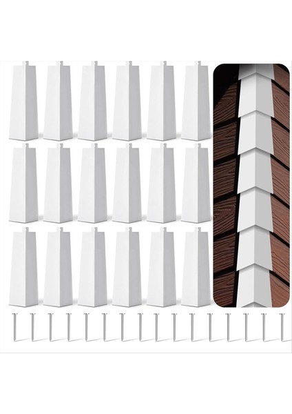 8 Inç Dış Cephe Kaplama Köşe Başlıkları Pürüzsüz Dış Cephe Kaplama Alüminyum Köşeler (Yurt Dışından) fiyatları