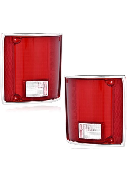 Chevy C10 K20 Gmc Sierra 1973-91 Için 1 Çift Krom Çerçeveli Araç Arka Lambası GM2801122, GM2800122 (Yurt Dışından)