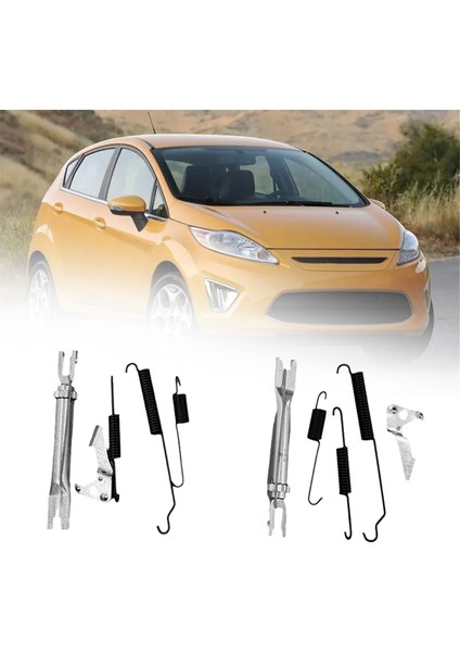Ford Fiesta 09-13 Mazda 07-12 Fren Ayarlayıcı Onarımı Için 1 Çift Araç Fren Pabucu Gevşeklik Ayarlayıcı Kiti CN15-2314-AA CN152314BA (Yurt Dışından) modelleri