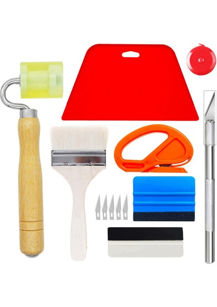 Duvar Kağıdı, Araba Vinil Kaplaması ve Pencere Filmi Montajı Için 13 Parçalı Duvar Kağıdı Araçları Seti (Yurt Dışından)